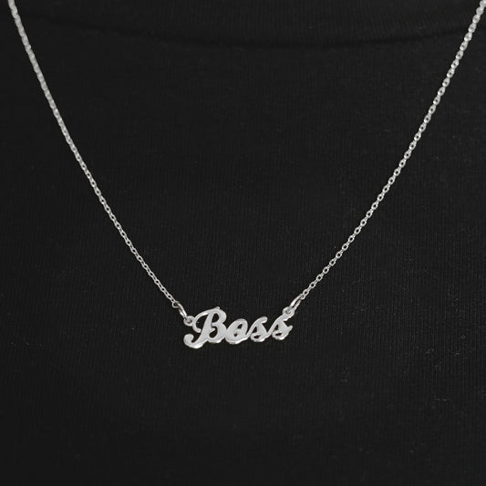 Silver 'Boss' Necklace
